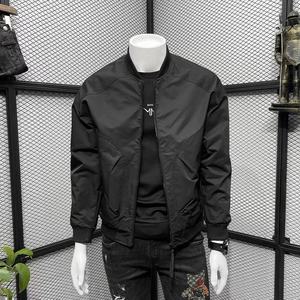
Spring and Autumn Simple Versatile Jacket Men's 2025 New Trendy Brand Slim Baseball Collar Jacket Men's Windproof Jacket