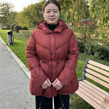 
Mom's winter down jacket hooded jacket Hemeiren