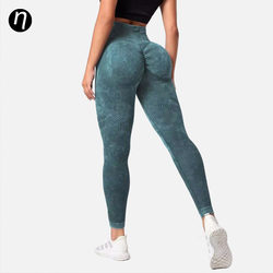 High-Elasticity Training Pants, Sports Fitness Wear, Washed Matte Yoga Pants, European and American Style, European Size, Cross-Border