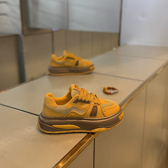 
Low-cut shoes, lace-up mesh, high-end, light luxury, color matching, popular men's shoes, fashionable, casual, versatile and trendy men's shoes