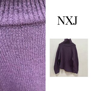 
NXJ [Disorderly Purple] Slightly Fat Large Size Irregular Loose Large Turtleneck Sweater 251246