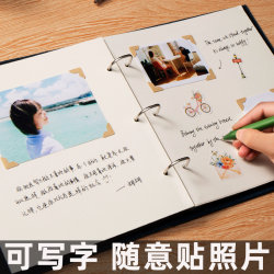 Photo Album, Commemorative Album, Large-Capacity Couple's Polaroid Album, Writable Handbook, Kindergarten Baby Growth Photo Album, Photo Album
