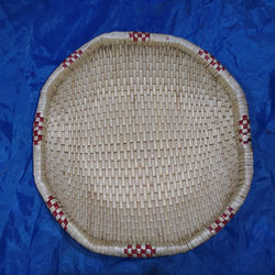 Wicker Octagonal Basket, Funnan Wicker and Rattan Dustpan, Needlework Basket, Miscellaneous Basket, Festive Wedding Supplies