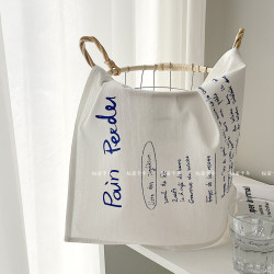 Placemat blue handwritten lettering printed ins style tablecloth