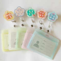 Nurse Badge Cartoon Card Holder Retractable Badge Reel Retractable Lanyard Badge Holder Factory Badge Clip Holder