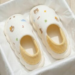 Postpartum Shoes for Spring and Summer, Closed Heel, Thin Style, Suitable for March to May, Indoor Home Soft-Soled, Non-Slip, Breathable Maternity Slippers for Women