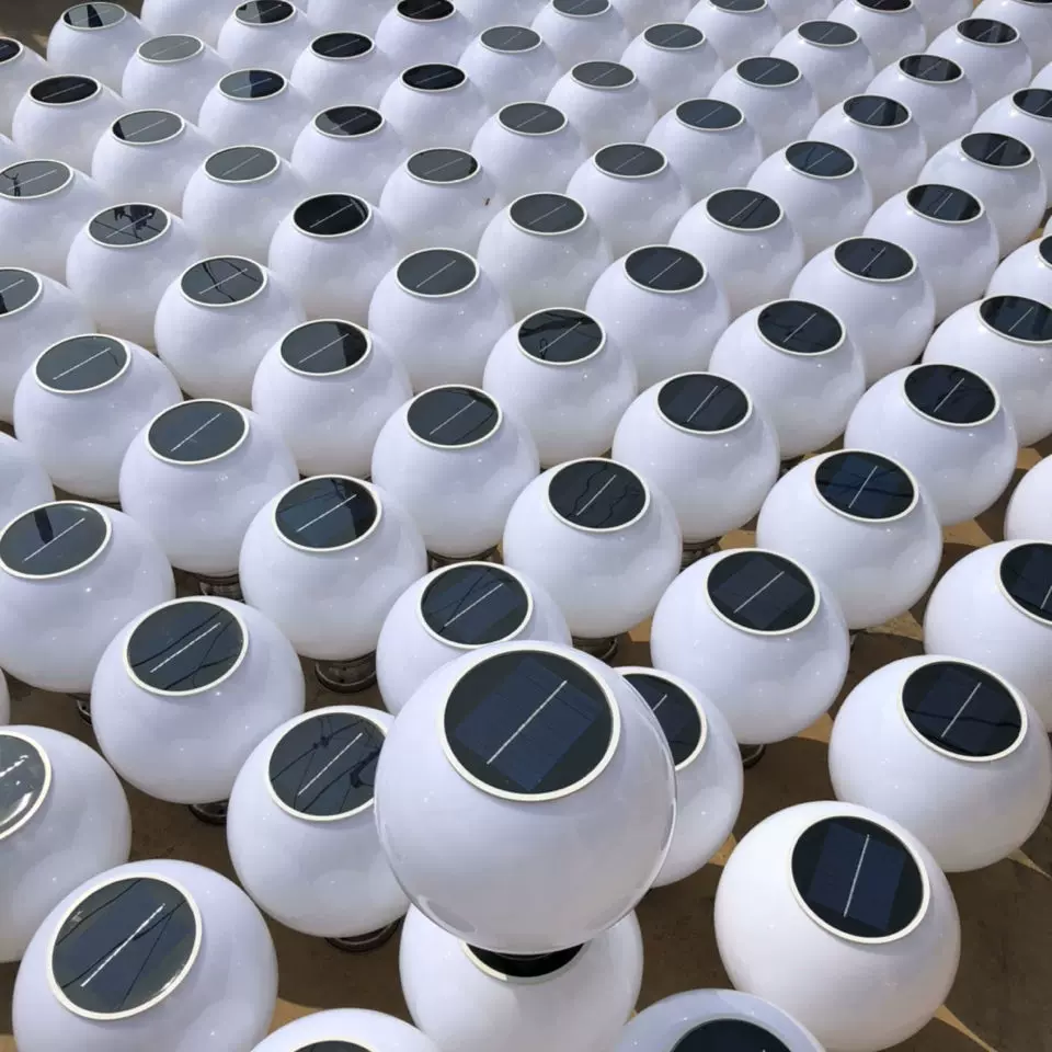 太陽能戶外庭院大門口門樓柱子圍牆柱頭圓球燈新農村家用防水