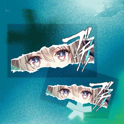 Anime Character Liuying Eye Stickers, Personalized and Creative Car Stickers, Computer Case, Electric Motorcycle Decorative Stickers