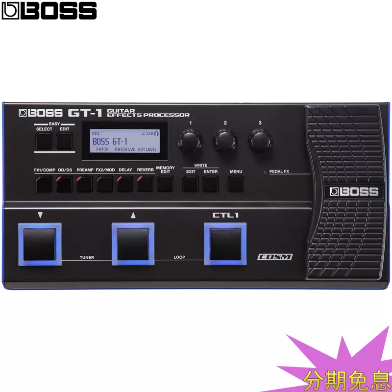 Roland boss GT1 GT-1B ME90 GX100 GT1000 CORE电贝司吉他效果器-Taobao