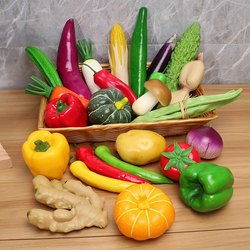 Simulated Fruit and Vegetable Models, Plastic Fruit and Vegetable Ornaments, Window Display, Exhibition Hall Decoration, Children's Photography, Bread Food Props