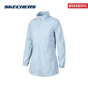 
SKECHERS Summer women's hooded casual sports quick-drying woven jacket P224W007/00