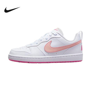 
Nike women's shoes 2025 summer new COURT pink white low top board shoes sports casual shoes DV5456-111