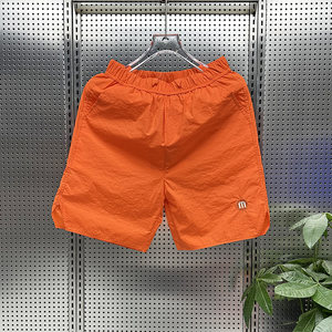 2025 summer new thin versatile straight casual shorts men's ice silk quick-drying exercise five-point pants beach pants
