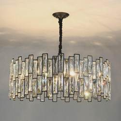 Post-modern crystal chandelier style living room lamp light luxury simple atmosphere restaurant bedroom American style lamps 2024 new style