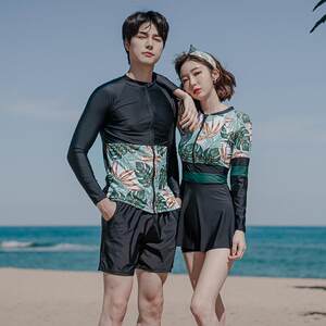 
Manufacturer's new couple diving suit long sleeves trousers men's suits hot spring swimsuit women's cross-border source factory batch