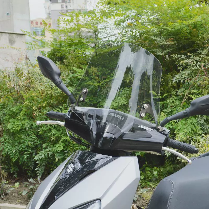 适用电动车前挡风板电瓶车挡风玻璃加厚透明踏板摩托车风挡镜有机