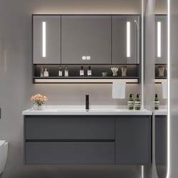 Smart ceramic integrated hand washbasin bathroom cabinet combination 40CM wide ultra-narrow small bathroom toilet table