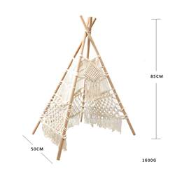 New tapestry cotton rope woven tent Nordic style outdoor photography background children's room decoration handmade