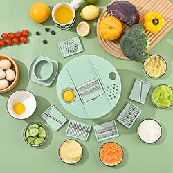 Multifunctional Vegetable Salad Dehydrator, Vegetable Cutter, Household Fruit Spinner, Cucumber and Potato Shredder and Dryer