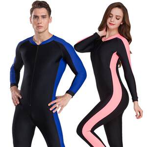 
SBART one-piece swimsuit couples surfing suit men and women thin sun protection jellyfish swimsuit diving suit spot