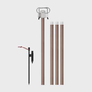 
Outdoor folding pole aluminum alloy camping bracket thickened light stand double hook storage double hook hanger camp lighting