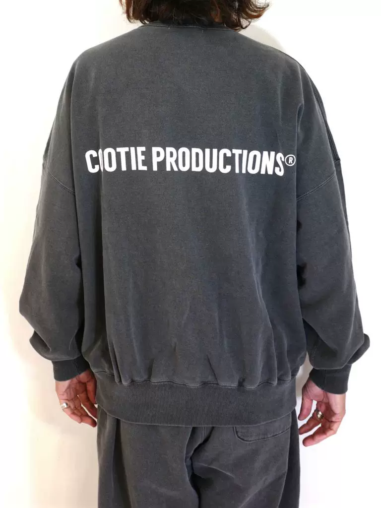 COOTIE PIGMENT DYED OPEN END YARN SWEAT CREW 23AW 蜡染卫衣-Taobao