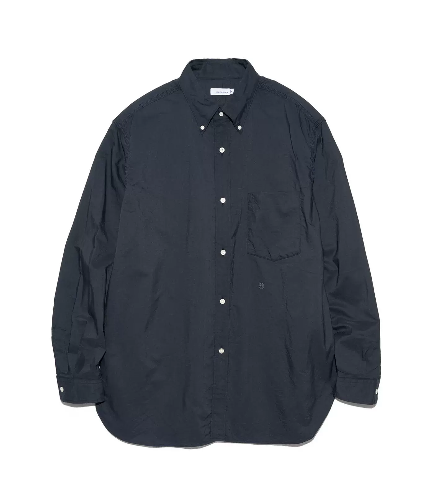 nanamica Button Down Wind Shirt 23AW日产复古宽松长袖口袋衬衫-Taobao