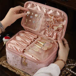 Tomill Cosmetic Bag for Women, Portable, Large Capacity, New Style ins Internet Celebrity Cosmetic Bag, Skin Care Product Storage Bag, Toiletry Bag