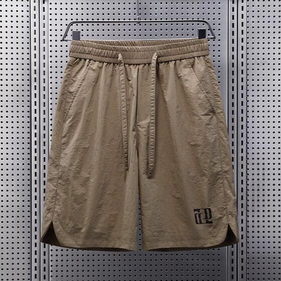 
Five-point pants work sports shorts straight beach casual ice silk large size leak-proof summer wear for men loose