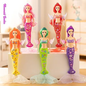 
Blind box mermaid princess water-soluble transformed and color-changing girl high-value toys rainbow babi doll