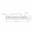 Nhôm định hình điện tử tản nhiệt chip tản nhiệt 70*70*11MM IC bảng mạch tản nhiệt pbc 