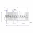 Nhôm tản nhiệt 60*60*26MM siêu âm ống dẫn nhiệt chip điện tử công suất cao dày đặc răng tản nhiệt 