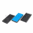 Nhôm tản nhiệt hồ sơ 50*25*5MM chip điện tử định tuyến có rãnh đen tản nhiệt bo mạch chủ IC tản nhiệt id cooling 240 xt Linh kiện tản nhiệt