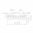 Nhôm tản nhiệt hồ sơ 50*25*5MM chip điện tử định tuyến có rãnh đen tản nhiệt bo mạch chủ IC tản nhiệt id cooling 240 xt Linh kiện tản nhiệt