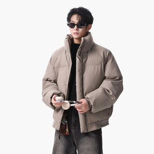 
Wukong is in stock. Winter American letter embroidery thickened stand-up collar cotton clothing for men and women, trendy brand, retro couple's warm cotton clothing.