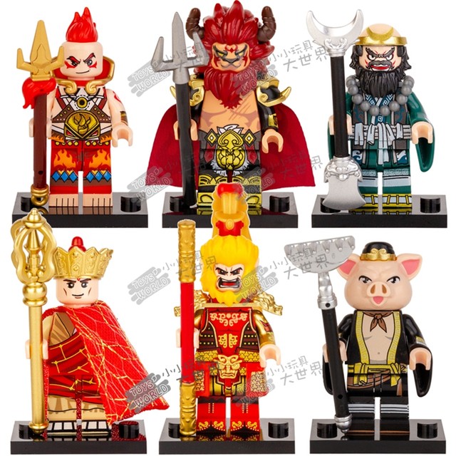 Guo Chao Westward Journey Sun Wukong Tang Monk Pig Eight Rings Sand Monk Demon King Putting Block Human Toy Toys
