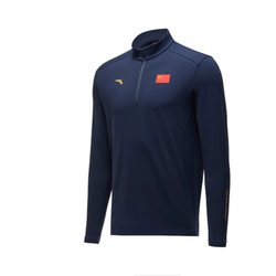Anta Sponsors the Chinese National Team Long-Sleeved 2025 Autumn and Winter Thin Fleece Business National Team Sweatshirt