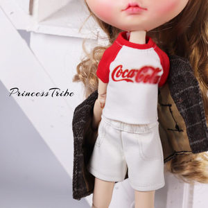
blythe small cloth baby T-shirt slim medium thick cola style Lijia Amo mico medium cloth 8 points Jenny holala