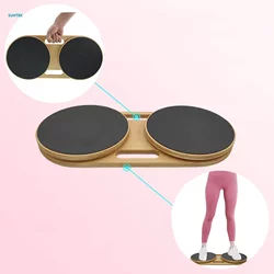 Pilates Rotating Disc Double Rotating Disc Corrects Posture Hip Knee Ankle Joint Pelvic Rehabilitation Fitness Training Yoga