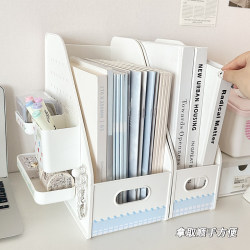 Book Storage Rack, Bookends, File Folder, Desktop Pegboard, Storage Rack, Office Desk Workstation Organizer, Desk Organizer Box