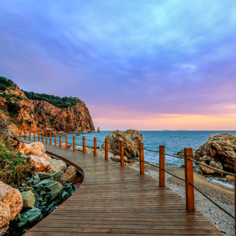 烟台蓬莱阁+长岛仙境源+九丈崖+半月湾 仙境海岸两日游