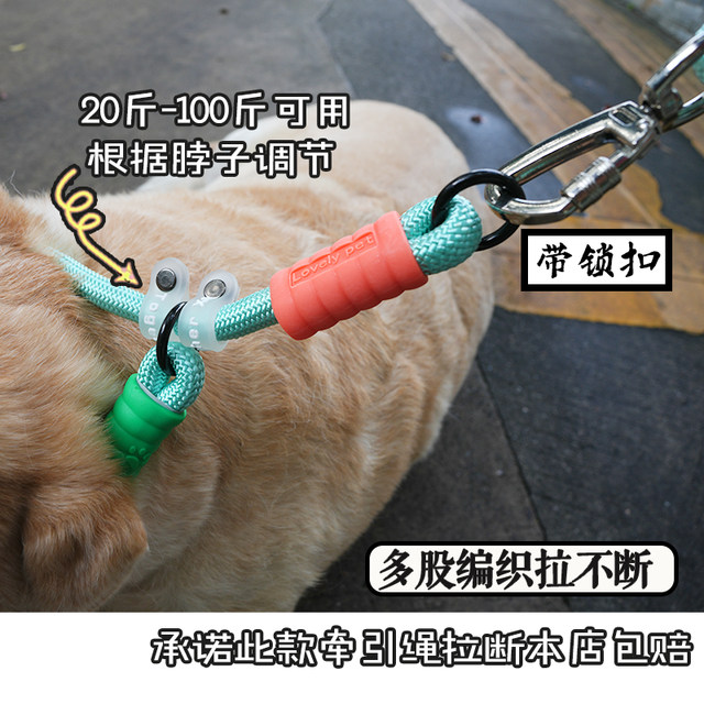 Bold thickened big dog traction rope anti -explosion -proof neck ...
