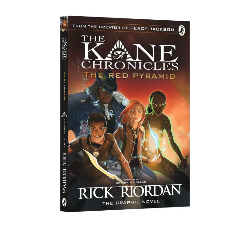 埃及守護神系列1 凱恩與邪神之塔英文原版the Red Pyramid The Graphic Novel The Kane Chronicles Book 1 青少年英語課外閱讀