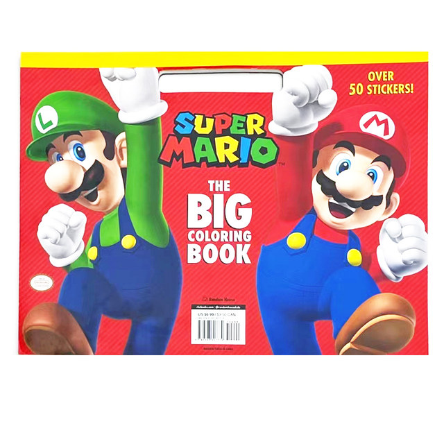 English original Super Mario Big Painting Book Coating Book Super