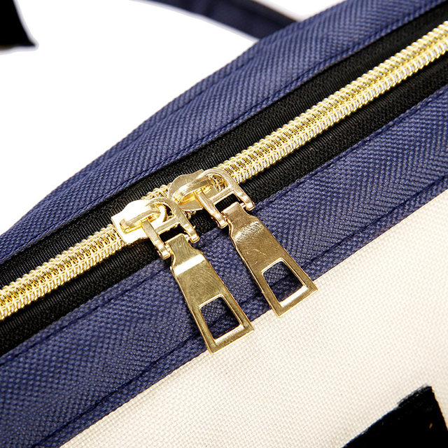 New Pu Mommy Bag Large Capacity Single And Double Shoulders Can Carry Mother And Baby Bag