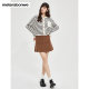 Metersbonway skirt for women in spring and autumn, comfortable and sweet, corduroy pleated skirt
