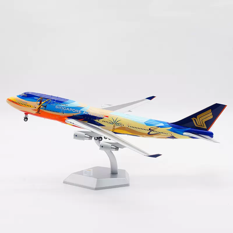 SQ Wings 1:200 新加坡航空B747-400 9V-SPL 七色鸟飞机模型