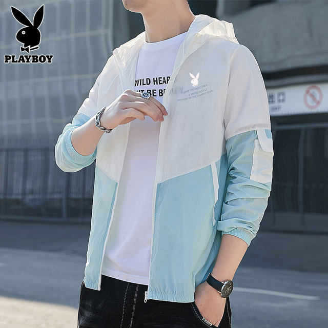 Playboy sun protection clothing for men 2024 new trendy summer light ...