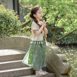 Girls' Song Dynasty Style Suit Summer 2026 New Baby Chinese Style Hanfu Thin Style Girl's Ethnic Ancient Style Two-Piece Set
