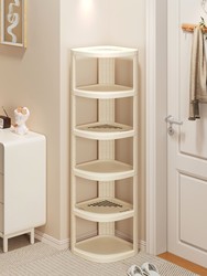 Shoe Rack for Home Entrance, Multi-Layer, Small, Narrow, Simple, Entryway, Corner, Triangular Shoe Rack, Dormitory, Plastic, Space-Saving